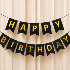 Happy Birthday Metallic Banner
