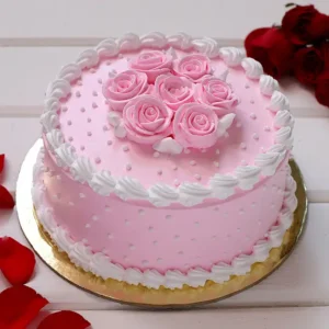 Beauty in Pink Chocolate Cake