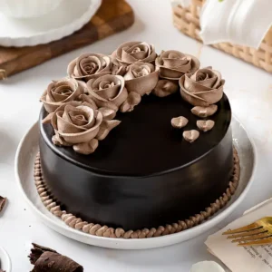 chocolate-rose-designer-cake