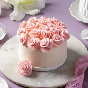 Decadent Floral Chocolate Cake